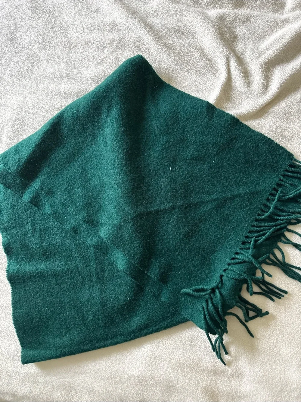 100% Green Cashmere Scarf
